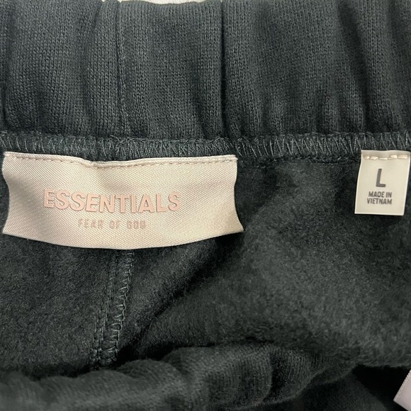 NWT Fear of God Essentials Hoodie & Sweatpants Set Plum Black Oversized Large - Picture 12 of 15